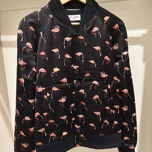 SAINT LAURENT Flamingo Bomber Jacket